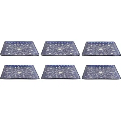 Danica Brands Porto Stamped Plate In Blue