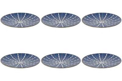 Danica Brands Pulse Stamped Plate In Blue