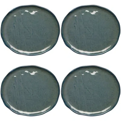 Danica Brands Set Of 4 Riviera Dinner Plate In Blue