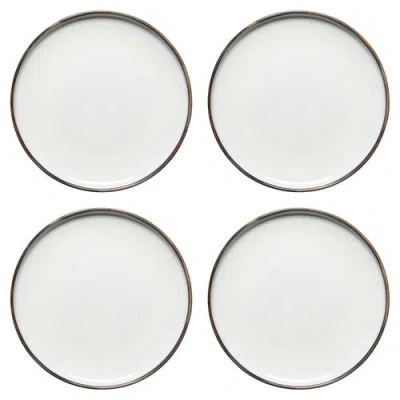 Danica Brands Set Of 4 Tundra Appetizer Plate In White