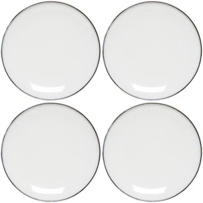 Danica Brands Set Of 4 Tundra Dinner Plate In White