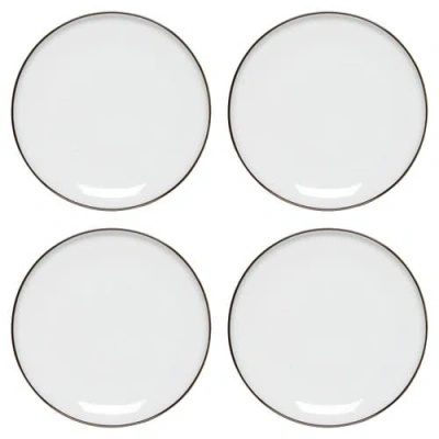 Danica Brands Set Of 4 Tundra Side Plate In White