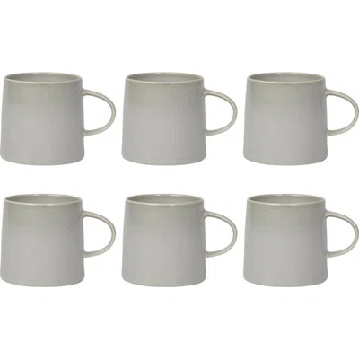 Danica Brands Set Of 6 Aquarius Sage Mug In Green