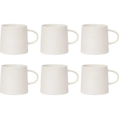 Danica Brands Set Of 6 Mug Aquarius Oyster In Red
