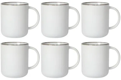 Danica Brands Set Of 6 Tundra Mug In White