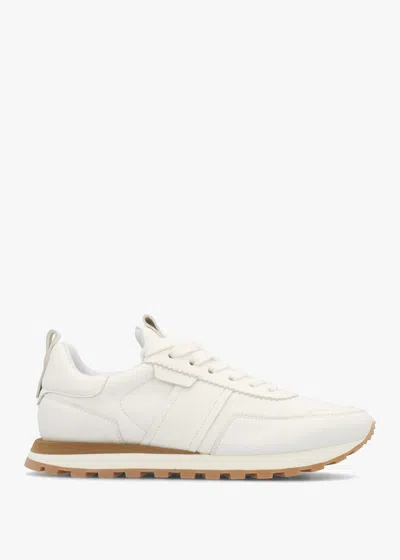 Daniel Aimie White Leather Runner Trainers