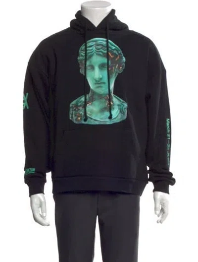 Pre-owned Daniel Arsham Graphic Print Crew Neck Hoodie W/ Tags In Black