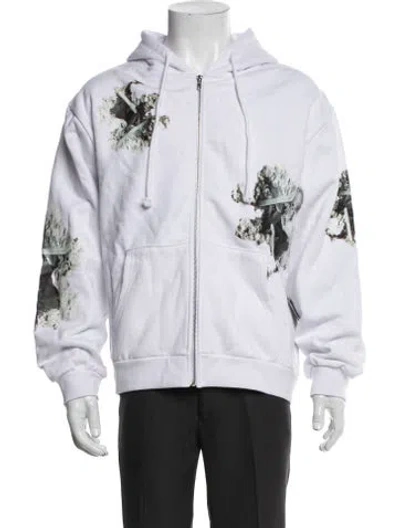 Pre-owned Daniel Arsham Printed Crew Neck Hoodie W/ Tags In White