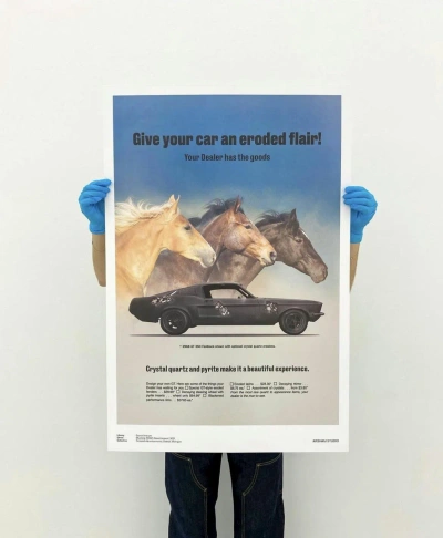 Pre-owned Daniel Arsham Set Of 3 -  Fictional Advertisement Posters In Multicolor