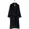 Daniel Buchler Men's Herringbone Robe In Black
