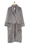 Daniel Buchler Chevron Plush Robe In Gray