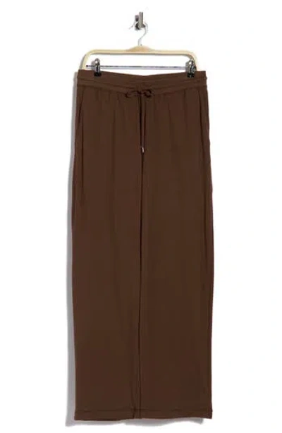 Daniel Buchler Cotton Drawstring Lounge Pants In Walnut