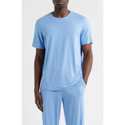 Daniel Buchler Crewneck Pajama T-shirt In Blue