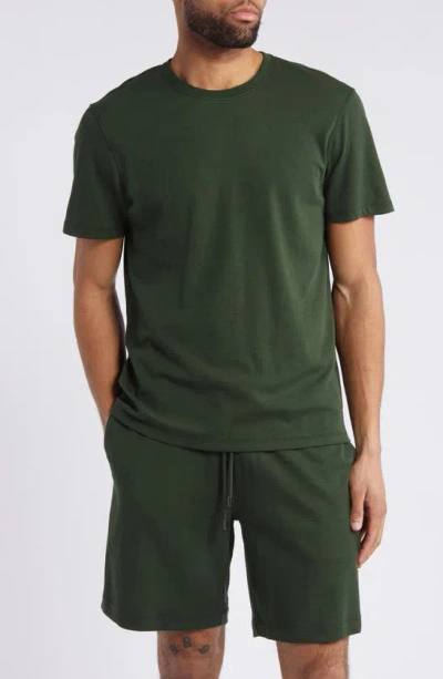 Daniel Buchler Crewneck Pajama T-shirt In Olive
