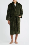Daniel Buchler Diamond Jacquard Robe In Green