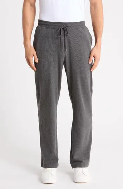 Daniel Buchler Heather Stripe Lounge Pants In Gray