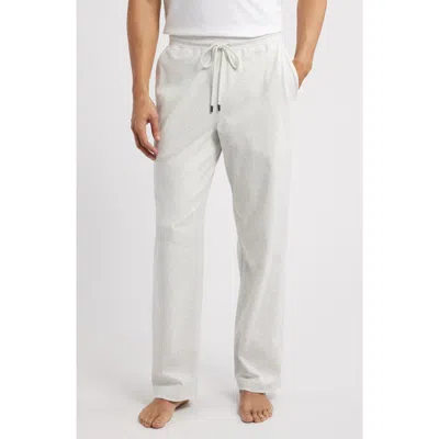 Daniel Buchler Heathered Stretch Cotton Lounge Pants In Silver Grey