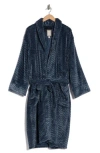 Daniel Buchler Herringbone Robe In Blue