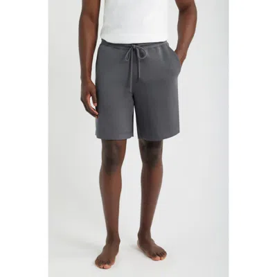 Daniel Buchler Milk Protein Blend Shorts In Gray