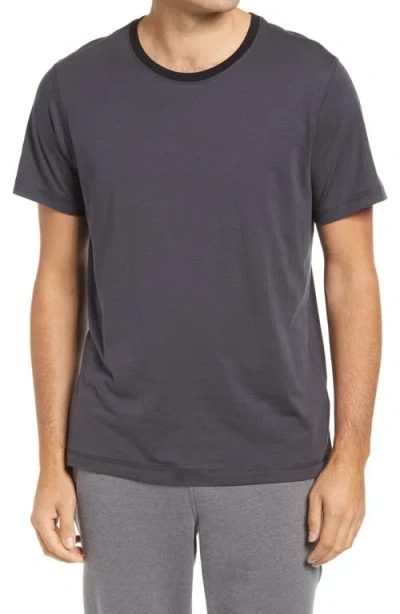 Daniel Buchler Peruvian Pima Cotton Crewneck T-shirt In Ink