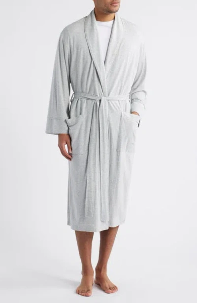 Daniel Buchler Shawl Collar Heathered Cotton & Modal Blend Robe