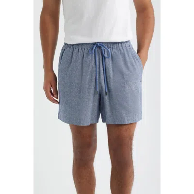 Daniel Buchler Slub Linen & Cotton Pajama Shorts In Multi