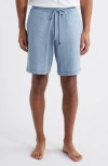 Daniel Buchler Stretch Cotton & Modal Drawstring Pajama Shorts