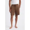 Daniel Buchler Stretch Modal & Silk Blend Pajama Shorts In Brown