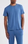 Daniel Buchler Stretch Modal & Silk Blend Pajama T-shirt In Blue