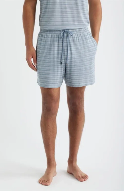 Daniel Buchler Stretch Modal & Silk Sleep Shorts In Blue