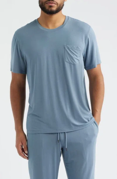Daniel Buchler Stretch Modal & Silk Sleep T-shirt In Multi