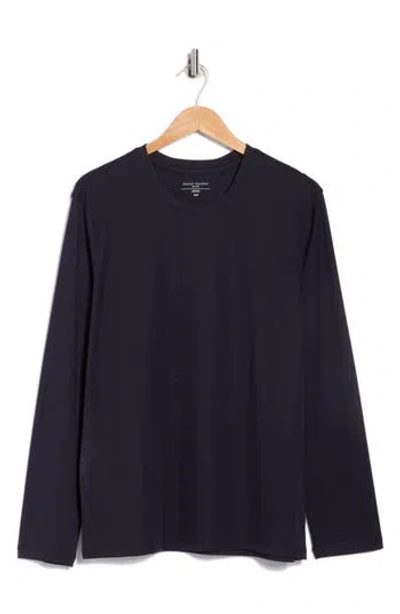 Daniel Buchler Super Fine Cotton Blend Top In Blue