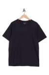 Daniel Buchler Super Fine Crewneck Knit T-shirt In Blue