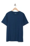 Daniel Buchler Super Fine Crewneck Knit T-shirt In Blue