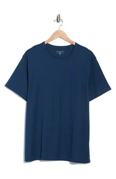Daniel Buchler Super Fine Crewneck Knit T-shirt In Blue