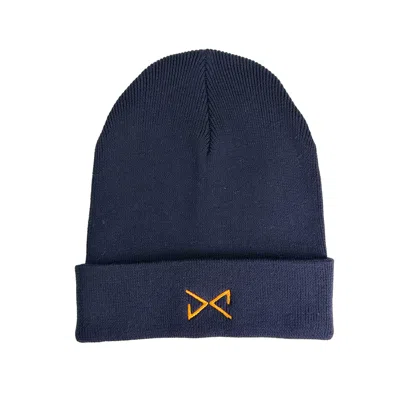 Daniel Chong Men's Blue French Navy Rib Beanie
