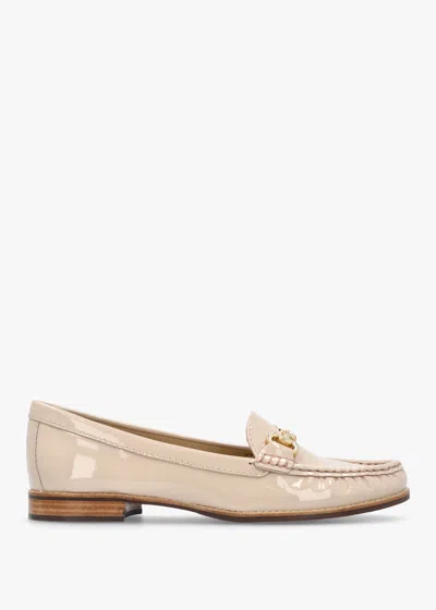 Daniel Galtro Nude Patent Leather Snaffle Loafers