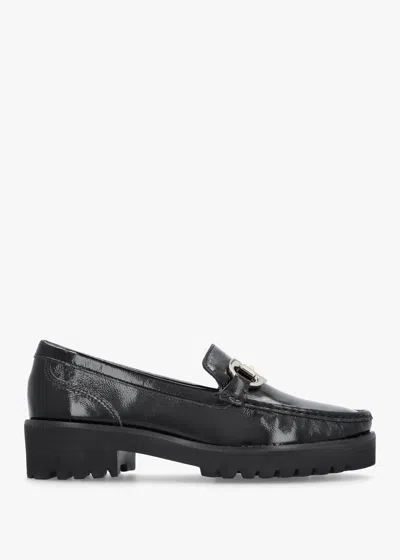 Daniel Garrera Black Patent Leather Chunky Loafers