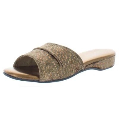 Daniel Green Dormie Se Womens Slip On Flat Slide Sandals In Multi