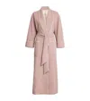 Daniel Hanson Cashmere Dressing Gown In Pink