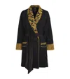 Daniel Hanson Cashmere Queen Smoking Jacket In Black