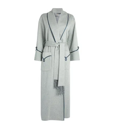 Daniel Hanson Cashmere Robe In Grey