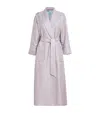 Daniel Hanson Silk Daisy Medallion Jacquard Robe In Pink