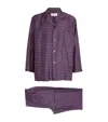 Daniel Hanson Silk Geometric Print Pyjama Set