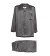 Daniel Hanson Silk Geometric Print Pyjamas