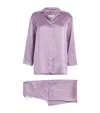Daniel Hanson Silk Pyjamas In Purple