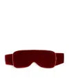 Daniel Hanson Silk Sleep Mask In Burgundy