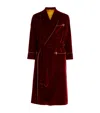 Daniel Hanson Velvet Robe In Multi