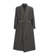 DANIEL HANSON WOOL-BLEND GEOMETRIC PRINT DRESSING GOWN