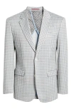 Daniel Hechter Dh-xtension Modern Fit Gingham Check Stretch Sport Coat In Animal Print